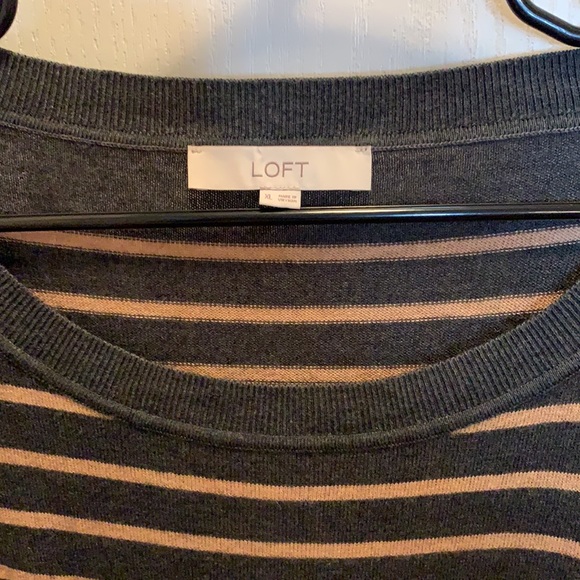 Loft XL striped sweater dress. Good condition. - Picture 4 of 8
